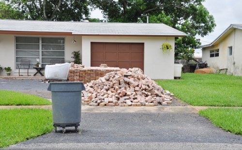 Variety of household items being cleared