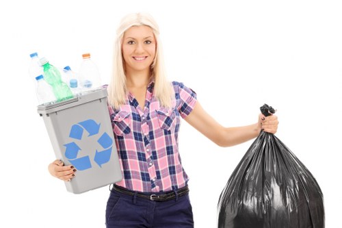 Eco-friendly disposal and recycling during loft clearance